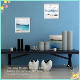 "5Pcs 3D Box Photo Frames Standing Hanging Craft Shadow Picture Frame 8 X 8"" White" - thumbnail 4
