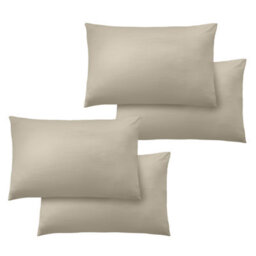 Catherine Lansfield So Soft Non-Iron Standard Pack Of 4 Pillowcases Natural - thumbnail 2
