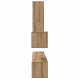 Berkfield Tv Cabinet Set 4 Pcs Artisan Oak Medium Engineered Wood - thumbnail 9