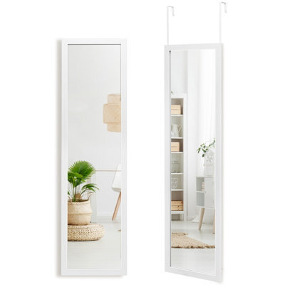 Costway Full Length Mirror Full Body Dressing Mirror Door Over The Door & Wall Hanging - image 1