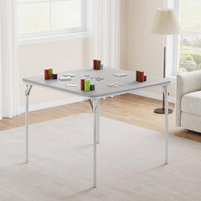 Folding Upholstered Game Table 37In 4-Person - image 1