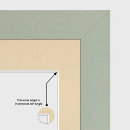 AK Frames 20X16 Green Modern Multi Photo Frame With Ivory Mount - Holds 9 Apertures (2X) 7X5, (7X) 6X4 Photos - thumbnail 7