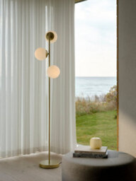 Nordlux Lilly Indoor Floor Lamp Brass Metal E14 Hand Blown Glass - Mains Powered, Ip20 - thumbnail 5