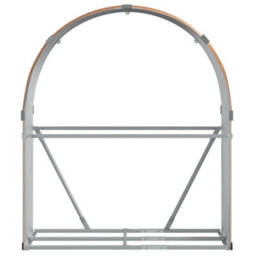 Walplus Log Holder Light Brown 120X45X140 Cm Galvanised Steel - thumbnail 4