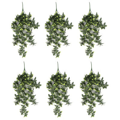 Leaf Pack Of 6 X Hanging Uv And Fire Resistant Artificial Pothos Plant 71Cm - image 1