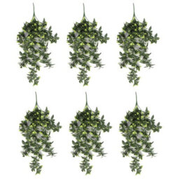 Leaf Pack Of 6 X Hanging Uv And Fire Resistant Artificial Pothos Plant 71Cm - thumbnail 1