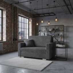 Viva Piano Ii Sofa Bed With Storage Wooden Legs Wooden Frame Polyurethane Foam Wave Springs Size 133X100X85Cm Grey - thumbnail 2