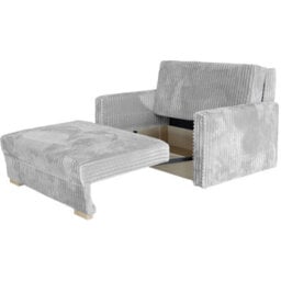 Viva Piano Ii Sofa Bed With Storage Wooden Legs Wooden Frame Polyurethane Foam Wave Springs Size 133X100X85Cm Grey - thumbnail 3