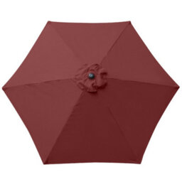 Sundaze Wine Red Replacement Parasol Fabric Garden Umbrella Canopy Cover For 2.5M 6 Arm Parasols - thumbnail 1