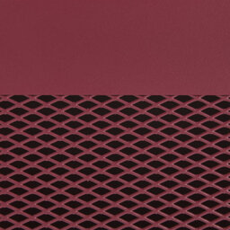 Beliani Dark Red Steel Bedside Table With Mesh Door, Compact Nightstand W45 X D35 X H51Cm - thumbnail 9