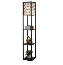 Modcraft 3 Tier Wood Floor Lamp With Storage Shelves - thumbnail 2