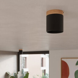 Sollux Lighting Rif Wood/aluminium Black 1 Lights Scandinavian Ceiling Lamps - thumbnail 7