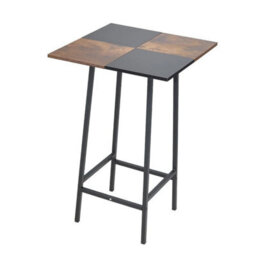 Industrial Bar Table Breakfast Kitchen Dining Room Furniture Vintage Tall Square - thumbnail 1