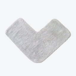 Allure Bath Fashions Corner Shower Mat 100% Cotton - Dove Grey
