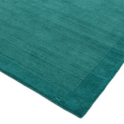 Teal Simple And Stylish Wool Handmade Modern Plain Rug For Living Room And Bedroom-160Cm X 230Cm - thumbnail 2