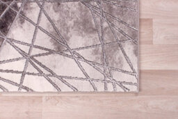 Grey Modern Easy To Clean Abstract Rug For Living Room, Bedroom - 160Cm X 225Cm - thumbnail 4