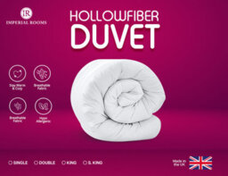 Imperial Rooms 15 Tog Winter Duvet, Single 135X200Cm Extra Warm Heavyweight Hollowfibre, Breathable & Hypoallergenic - thumbnail 7