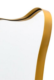 Mirroroutlet The Fluctus Gold Metal Rectangular Wavy Tray Effect Frame Wall Mirror 180Cm X 100Cm - thumbnail 5