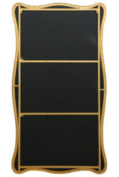 Mirroroutlet The Fluctus Gold Metal Rectangular Wavy Tray Effect Frame Wall Mirror 180Cm X 100Cm - thumbnail 7