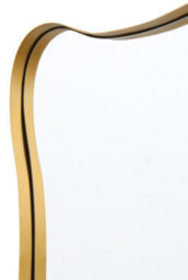 Mirroroutlet The Fluctus Gold Metal Rectangular Wavy Tray Effect Frame Wall Mirror 180Cm X 100Cm - thumbnail 6
