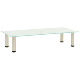Berkfield Tv Stand Frosted 80X35X17 Cm Tempered Glass