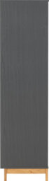 Seconique Cleveland 2 Door Wardrobe In White And Pine With Grey Metal Effect - thumbnail 7