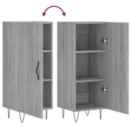 Berkfield Classic Sideboard Grey Sonoma 34.5X34X90 Cm Engineered Wood - thumbnail 9