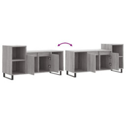 Berkfield Tv Cabinet Grey Sonoma 100X35X55 Cm Engineered Wood - thumbnail 9