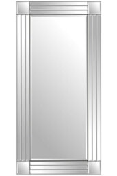 Mirroroutlet Milton All Glass Frameless Full Length Bevelled Leaner Wall Mirror 174 X 85Cm - thumbnail 2