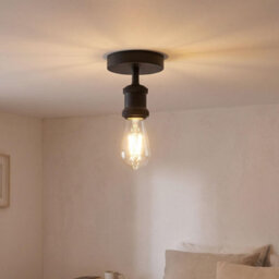 Single Head Fully Earth Ceiling Light Retro Flush Mount E27 Lamp Holder Sconce Chandeliers Pendent Set For Living Room - thumbnail 5
