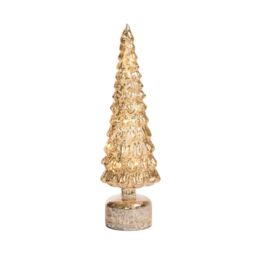Three Kings Gold Effect Spinning Inlit Tree Illuminated Christmas Decoration, (H)340mm - thumbnail 2