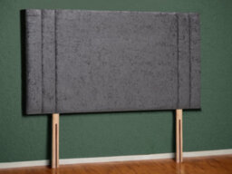 Verona Strutted Upholstered Headboard 2Ft6 Small Single - Naples Slate - thumbnail 1