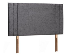 Verona Strutted Upholstered Headboard 2Ft6 Small Single - Naples Slate - thumbnail 3