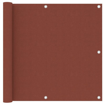 Berkfield Balcony Screen Terracotta 90X500 Cm Oxford Fabric - image 1