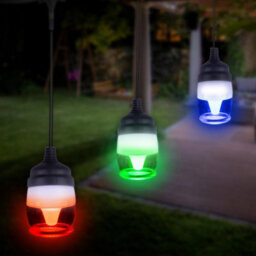 Colour Changing 14 Led Lamp Festoon Lights - App Or Remote Controlled Waterproof Mains Powered Indoor Outdoor Decorative Lighting - thumbnail 4