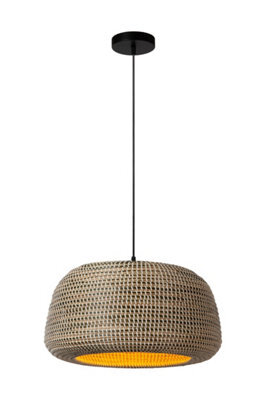 Lucide Maduka - Pendant Light - 1Xe27 - Brown - image 1