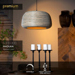Lucide Maduka - Pendant Light - 1Xe27 - Brown - thumbnail 2