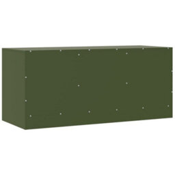 Vidaxl Tv Cabinet Olive Green 99X39X44 Cm Steel - thumbnail 9
