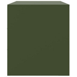 Vidaxl Tv Cabinet Olive Green 99X39X44 Cm Steel - thumbnail 8