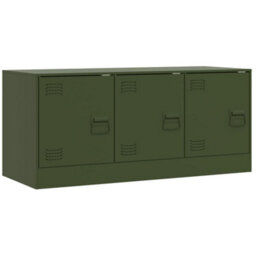 Vidaxl Tv Cabinet Olive Green 99X39X44 Cm Steel - thumbnail 2