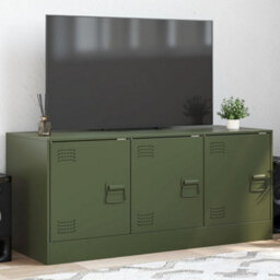 Vidaxl Tv Cabinet Olive Green 99X39X44 Cm Steel