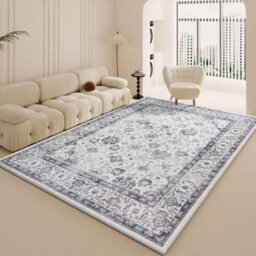 Ameha Extra Large Rug Non Slip Serene Cashmere Master Bedroom Living Room Carpet- 240X320 Cm - thumbnail 4