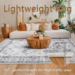 Ameha Extra Large Rug Non Slip Serene Cashmere Master Bedroom Living Room Carpet- 240X320 Cm - thumbnail 8