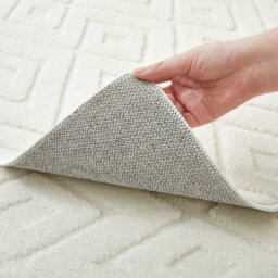 Bedlooms Cream High Low Pile Rug 80X150Cm, Soft Thick Piles,  Zig Zag Pattern, Hallway Runner And Area Rugs - thumbnail 3