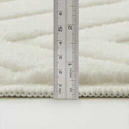 Bedlooms Cream High Low Pile Rug 80X150Cm, Soft Thick Piles,  Zig Zag Pattern, Hallway Runner And Area Rugs - thumbnail 7