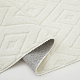 Bedlooms Cream High Low Pile Rug 80X150Cm, Soft Thick Piles,  Zig Zag Pattern, Hallway Runner And Area Rugs - thumbnail 2