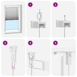 Walplus White Plisse Blind 40X200Cm Pleated Blind - thumbnail 5