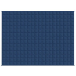 Vidaxl Weighted Blanket Blue 152X203 Cm 11 Kg Fabric Weighted Blankets - thumbnail 3