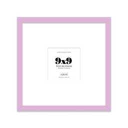 "9X9"" Lilac Picture Frame - 9X9"" Square Frame With 6X6"" Mount For 9X9""/6X6"" Pictures Moderrn Style Thin Edge, 1 Pack" - thumbnail 1