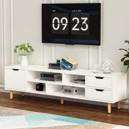 140Cm High Gloss Floating Tv Stand Unit Modern Living Room Cabinet Storage - thumbnail 3